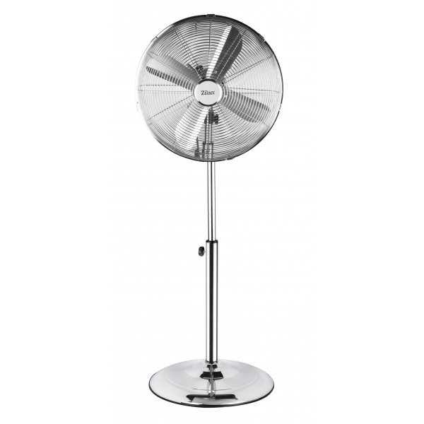 Ventilator inox cu picior ZİLAN, Putere 50 W, cu 3 trepte de viteza, oscilatie automata, debit 6000mc/h, maner pentru transport facil, 4 pozitii de ajustare pe verticala, Inaltime reglabila 88-120 cm Ventilator inox cu picior ZİLAN, Putere 50 W, cu 3 trepte de viteza, oscilatie automata, debit 6000mc/h, maner pentru transport facil, 4 pozitii de ajustare pe verticala, Inaltime reglabila 88-120 cm