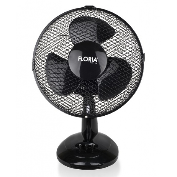 Ventilator de birou Floria, Diametru 26 cm, Putere 25 W, 2 trepte de viteza, Functie oscilare Ventilator de birou Floria, Diametru 26 cm, Putere 25 W, 2 trepte de viteza, Functie oscilare