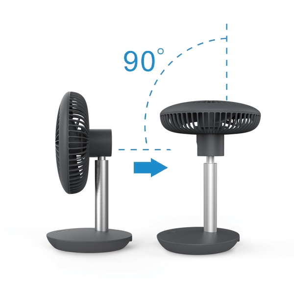 Ventilator portabil reincarcabil ZILAN, Gri incarcare USB, Putere 5W, Diametru 18 cm, 4 viteze reglabil pe vertical Ventilator portabil reincarcabil ZILAN, Gri incarcare USB, Putere 5W, Diametru 18 cm, 4 viteze reglabil pe vertical