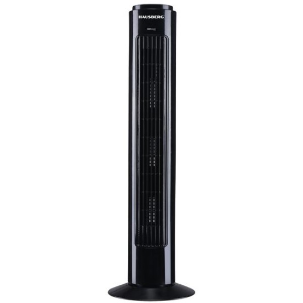 Ventilator Turn HAUSBERG, 40-50W, 2 moduri de functionare, 3 viteze, baza rotativa, Negru