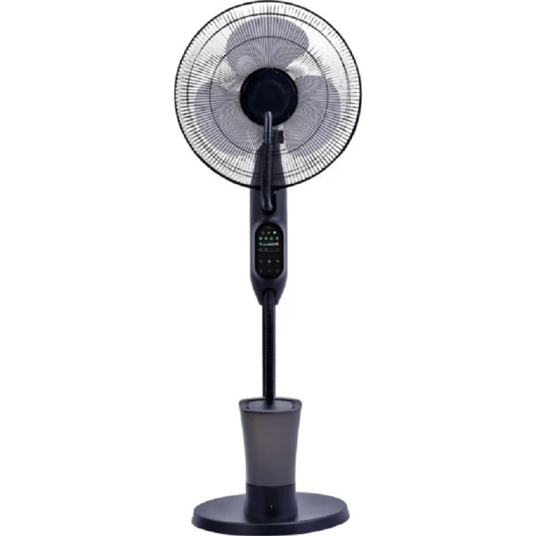 Ventilator umidificator Hausberg, 75W, 16 inch, 3 viteze, timer 7.5h, rezervor 2.8L, LCD, telecomanda