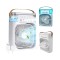 Mini ventilator portabil, 3 in 1, racitor de aer, umidificator, fundal RGB, 7 moduri de lumina, rezervor apa 600 ml, 25x20x8.5 cm, ALB Mini ventilator portabil, 3 in 1, racitor de aer, umidificator, fundal RGB, 7 moduri de lumina, rezervor apa 600 ml, 25x20x8.5 cm, ALB