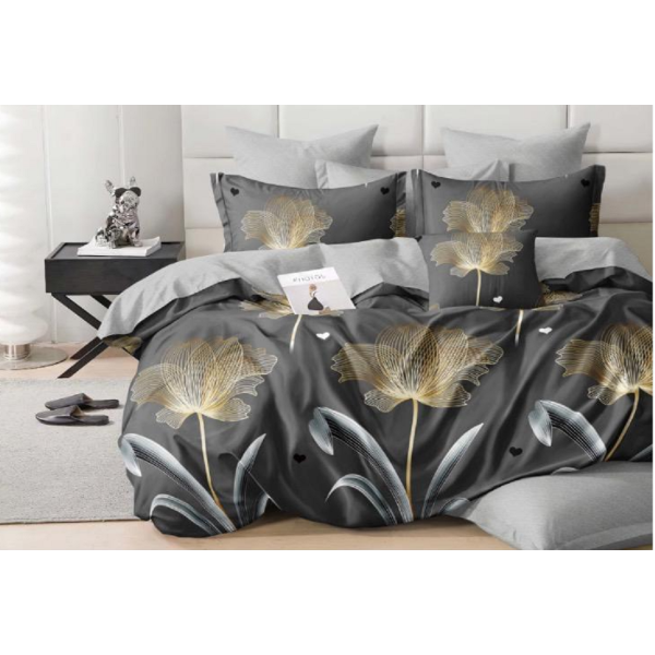 Lenjerie de pat dublu Bumbac Satinat, pentru 2 persoane, 4 piese, Cearceaf de pat 230 x 250cm, JN-017 Lenjerie de pat dublu Bumbac Satinat, pentru 2 persoane, 4 piese, Cearceaf de pat 230 x 250cm, JN-017
