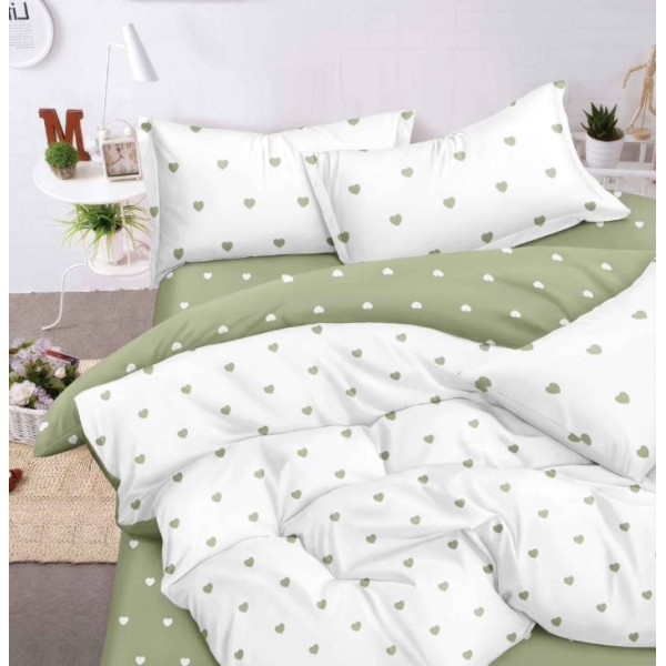 Set Lenjerie Eleganta Satinat  din 4 piese, Cearceaf de pat 230x245cm, cearceaf de pilota 200x230 cm, NN-06