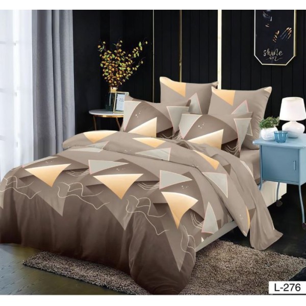 Lenjerie de pat dublu din Bumbac FINET, pentru 2 persoane, 6 piese, Cearceaf de pat 230 x 250cm, MLL-081