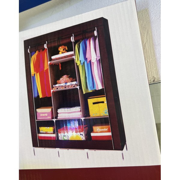 Dulap textil dublu pentru haine, inchidere prin fermoar Dulap textil dublu pentru haine, inchidere prin fermoar