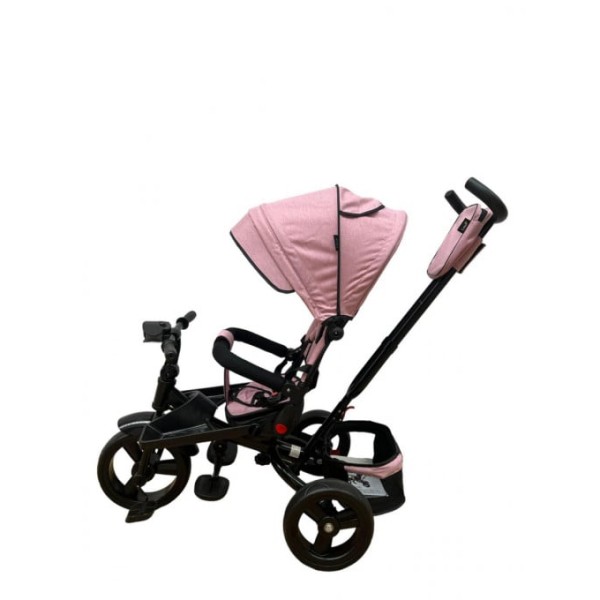 Tricicleta cu pozitie de somn, muzica si lumini, 8 luni - 4 ani, Roz Pudra - SL02 ROZ PUDRA