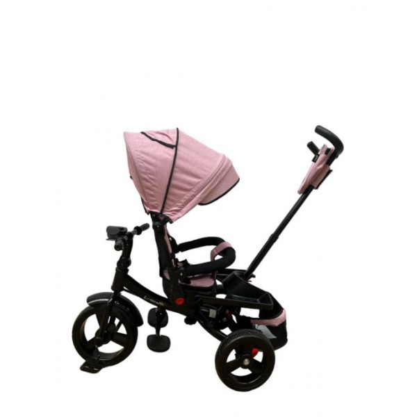 Tricicleta cu pozitie de somn, muzica si lumini, 8 luni - 4 ani, Roz Pudra - SL02 ROZ PUDRA