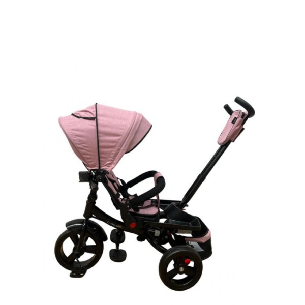 Tricicleta cu pozitie de somn, muzica si lumini, 8 luni - 4 ani, Roz Pudra - SL02 ROZ PUDRA
