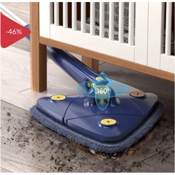 Mop cu cap triunghiular, reglabil, rotire 360 grade