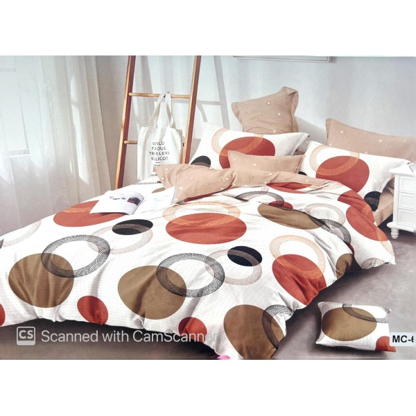 Set Lenjerie de Pat din Finet, 6 Piese, Pat 2 Persoane, LF6PMRY26