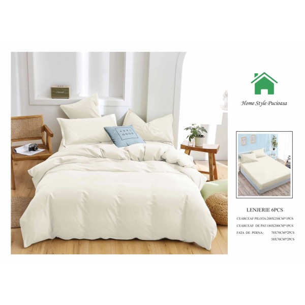 FINET 6 PIESE CU ELASTIC, CULOARE: IVOIRE FINET 6 PIESE CU ELASTIC, CULOARE: IVOIRE