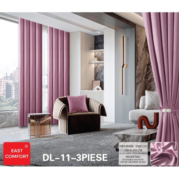 Set draperie Tricot , 150x245, PE10 Set draperie Tricot , 150x245, PE10