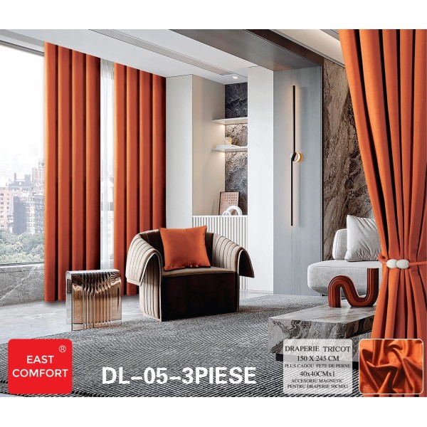 Set draperie Tricot , 150x245, PE6 Set draperie Tricot , 150x245, PE6