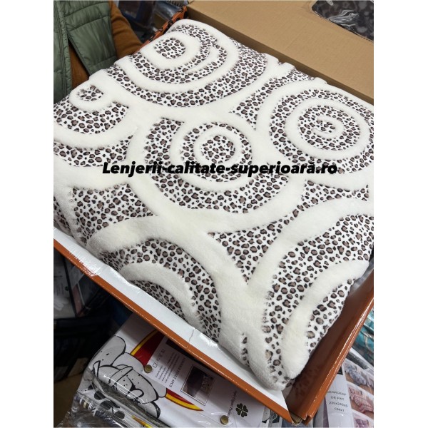 Patura gofrata Groasa, 200x240, Turcia alb