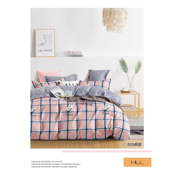 Set Lenjerie de Pat din Finet, 6 Piese, Pat 2 Persoane, SZ37