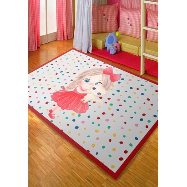 Covor antiderapant , 120 x 180, Princess and cat