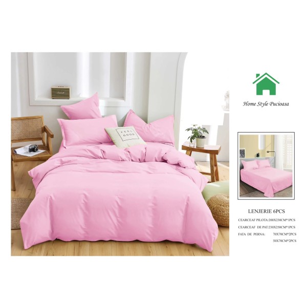 Lenjerie de pat UNI din FINET pentru 2 persoane, 6 piese , cod produs U22 Lenjerie de pat UNI din FINET pentru 2 persoane, 6 piese , cod produs U22