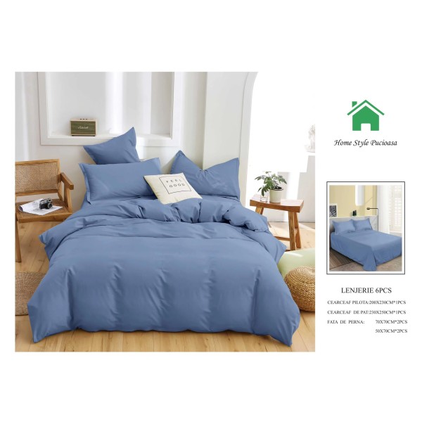 Lenjerie de pat UNI din FINET pentru 2 persoane, 6 piese , cod produs U23 Lenjerie de pat UNI din FINET pentru 2 persoane, 6 piese , cod produs U23