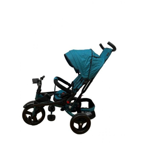 Tricicleta cu pozitie de somn, muzica si lumini, 8 luni - 4 ani, Roz Pudra - SL02 TURQOISE
