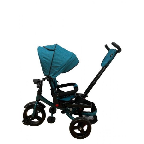 Tricicleta cu pozitie de somn, muzica si lumini, 8 luni - 4 ani, Roz Pudra - SL02 TURQOISE