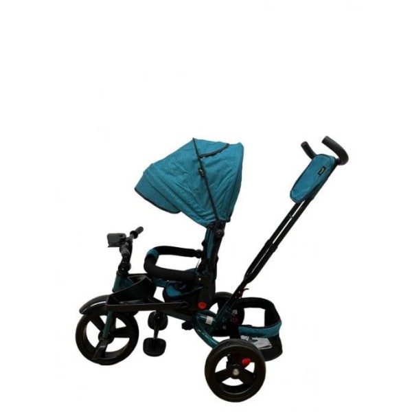 Tricicleta cu pozitie de somn, muzica si lumini, 8 luni - 4 ani, Roz Pudra - SL02 TURQOISE