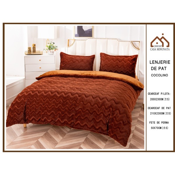 Lenjerie de pat cocolino 4 piese LCP17