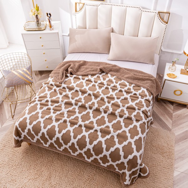 Patura CoCoLiNo Serpuit cu blanita, tip Tricotaj impletit, 200x230cm,Pptk12