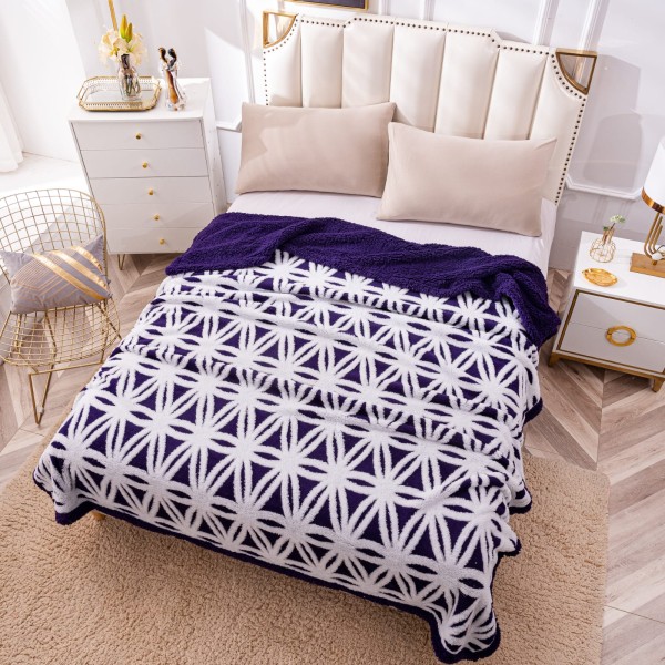 Patura CoCoLiNo Serpuit cu blanita, tip Tricotaj impletit, 200x230cm,Pptk21
