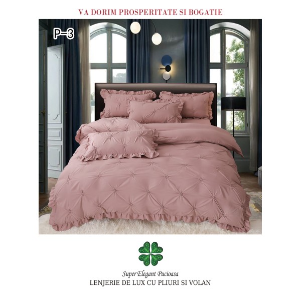 Lenjerie Pat Simpla, Bumbac Finet Premium, LF6PPPY2 Lenjerie Pat Simpla, Bumbac Finet Premium, LF6PPPY2