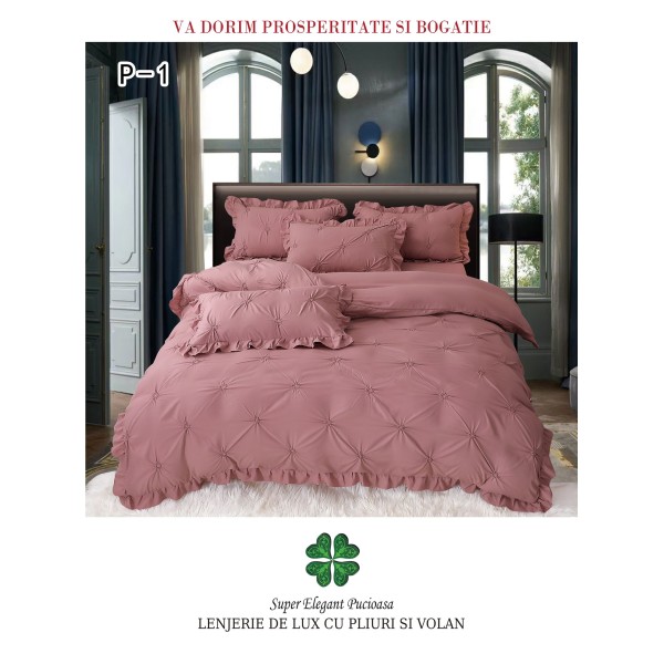 Lenjerie Pat Simpla, Bumbac Finet Premium, LF6PPPY6 Lenjerie Pat Simpla, Bumbac Finet Premium, LF6PPPY6