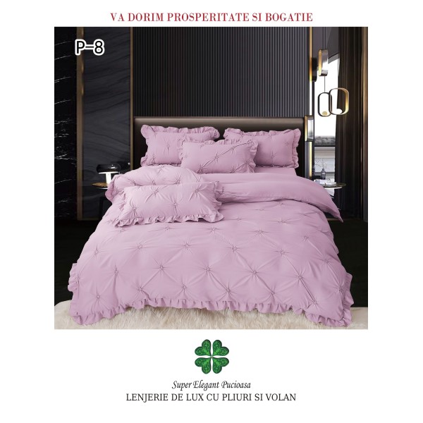 Lenjerie Pat Simpla, Bumbac Finet Premium, LF6PPPY7 Lenjerie Pat Simpla, Bumbac Finet Premium, LF6PPPY7