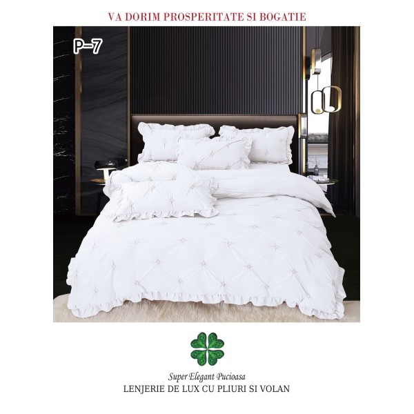 Lenjerie Pat Simpla, Bumbac Finet Premium, LF6PPPY14 Lenjerie Pat Simpla, Bumbac Finet Premium, LF6PPPY14