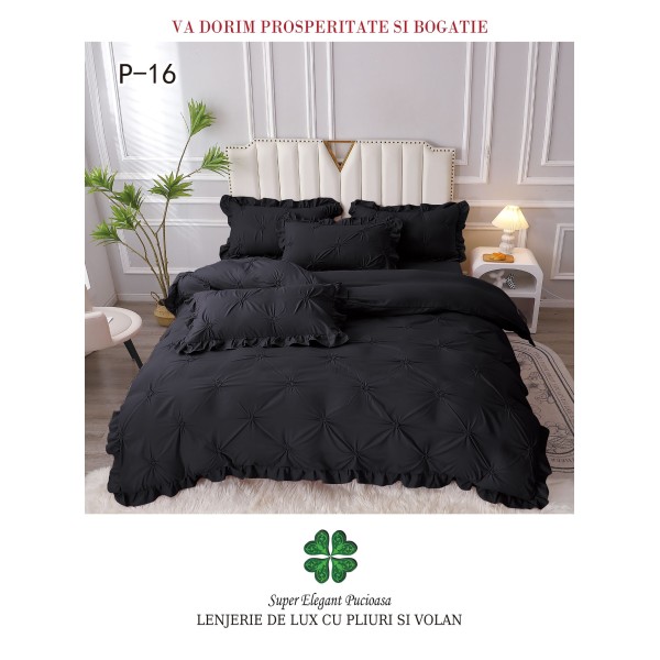 Lenjerie Pat Simpla, Bumbac Finet Premium, LF6PPPY16 Lenjerie Pat Simpla, Bumbac Finet Premium, LF6PPPY16