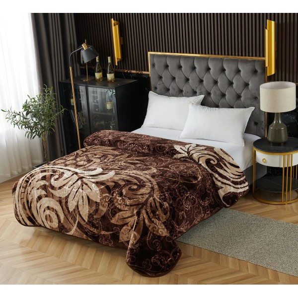 Patura groasa 200X240cm, culoare uni, gofrata PGI19
