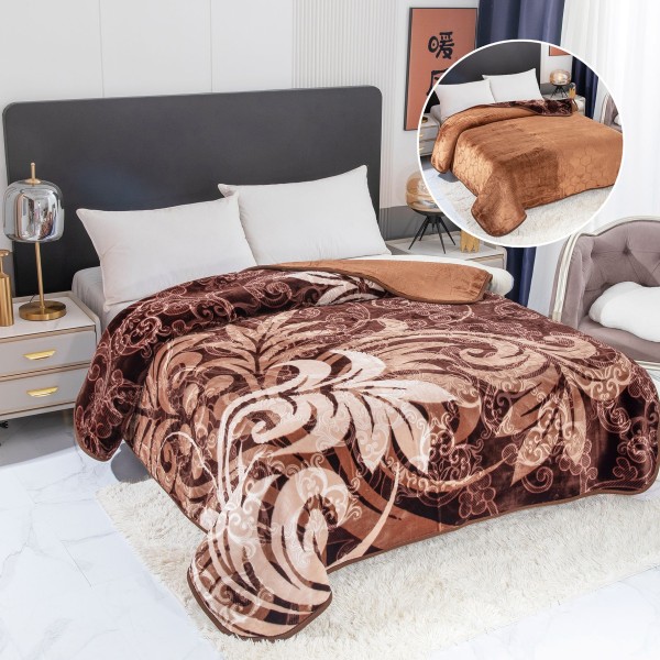 Patura groasa 200X240cm, culoare uni, gofrata PGI25