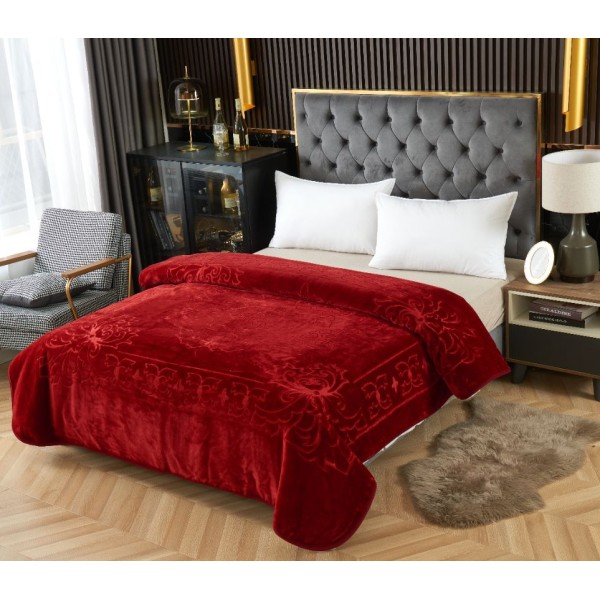 Patura grosa grofata, BORDO, dimensiune 160x210, pentru pat de 1 persoana,PUC1P2 Patura grosa grofata, BORDO, dimensiune 160x210, pentru pat de 1 persoana,PUC1P2