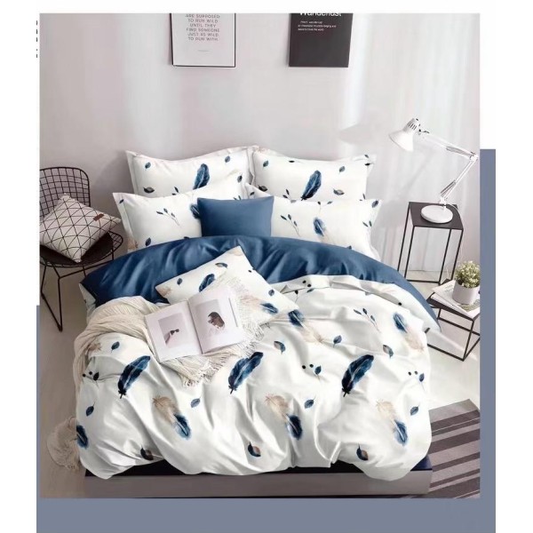 Lenjerie de pat 4 Piese Bumbac finetat OTL6 Lenjerie de pat 4 Piese Bumbac finetat OTL6