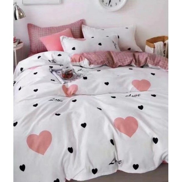 Lenjerie de pat 4 Piese Bumbac finetat OTL19