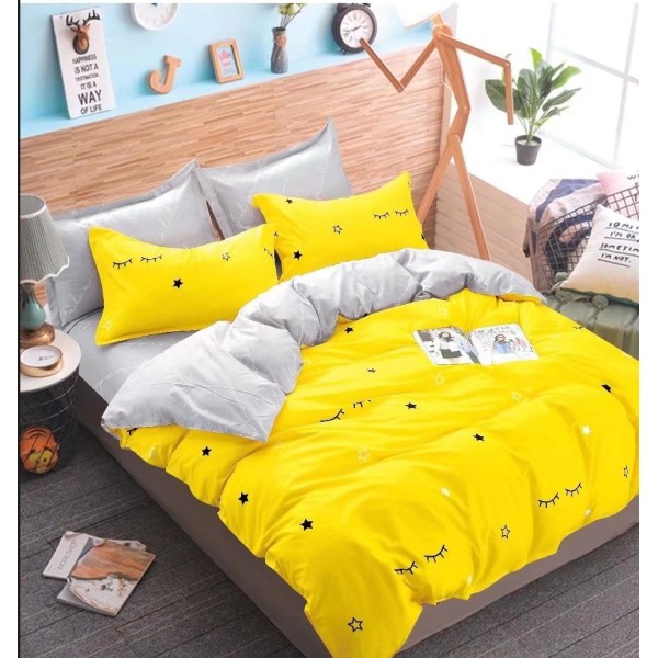 Lenjerie de pat 4 Piese Bumbac finetat OTL23