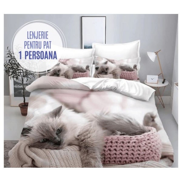 Lenjerie Pat 1 persoana FINET Y1P7 Lenjerie Pat 1 persoana FINET Y1P7