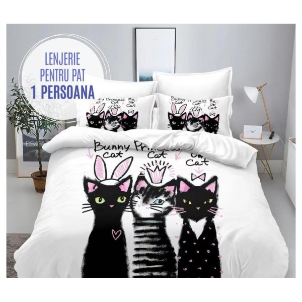 Lenjerie Pat 1 persoana FINET Y1P11 Lenjerie Pat 1 persoana FINET Y1P11
