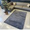 Covor Bubble imitatie blana de iepure 3D, 80 X 150 cm, gri inchis
