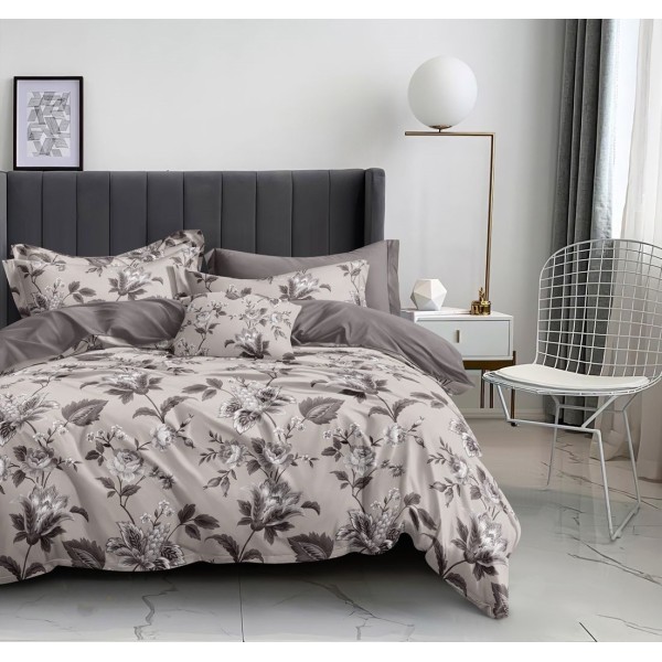 Lenjerie de Pat din Finet cu 2 Fete, 6 Piese, Pat 2 Persoane, LF6DOU6