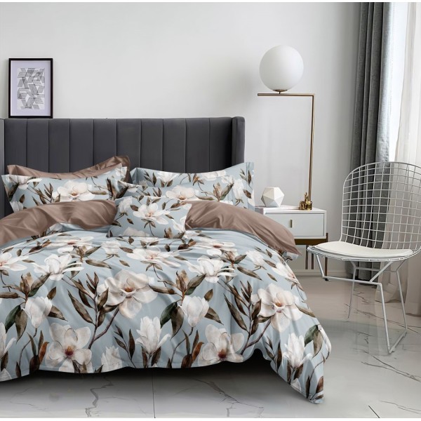 Lenjerie de Pat din Finet cu 2 Fete, 6 Piese, Pat 2 Persoane, LF6DOU9