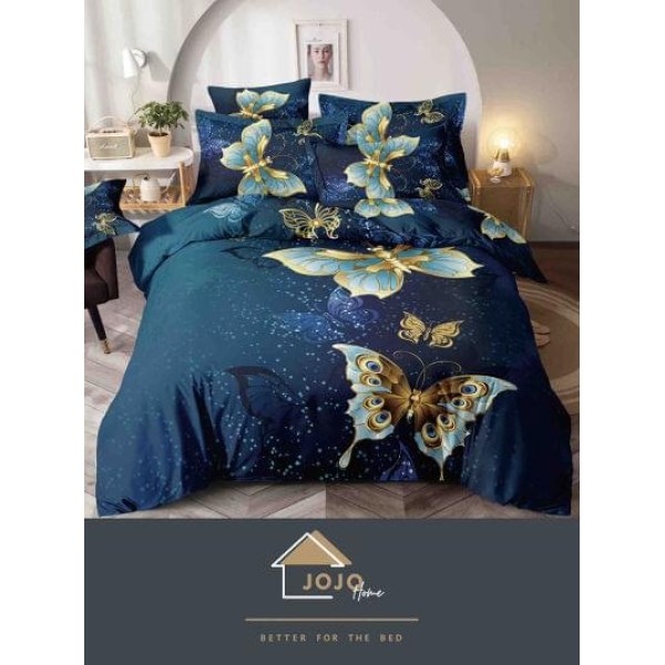 Set Lenjerie de Pat cu Elastic, Finet, 3D, 4 Piese J1PE22 Set Lenjerie de Pat cu Elastic, Finet, 3D, 4 Piese J1PE22