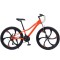 Bicicletă Caraiman, roți 24 sau 26  inch, cadru oțel, frâne pe disc, PORTOCALIE , TBA1