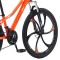 Bicicletă Caraiman, roți 24 sau 26  inch, cadru oțel, frâne pe disc, PORTOCALIE , TBA1