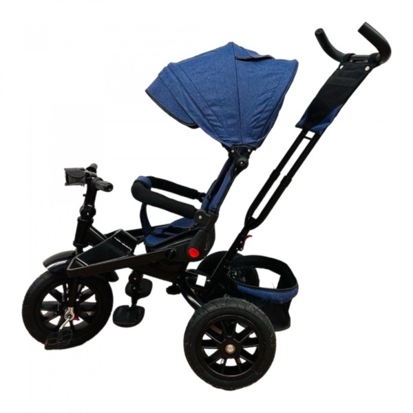 Tricicleta copii cu scaun reversibil si spatar reglabil Albastru 5099 EVA