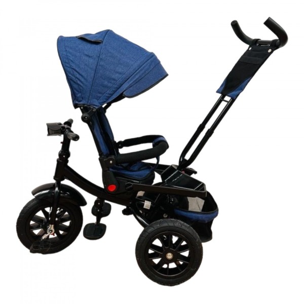 Tricicleta copii cu scaun reversibil si spatar reglabil Albastru 5099 EVA